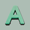 Quick Clip Plastic Back Foam Letters