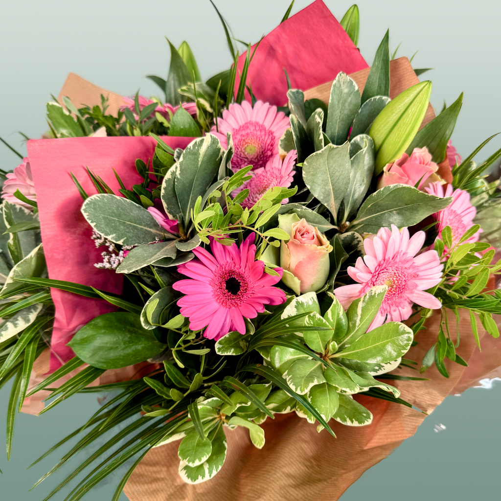 Bouquet Hand Tied Rose & Lily