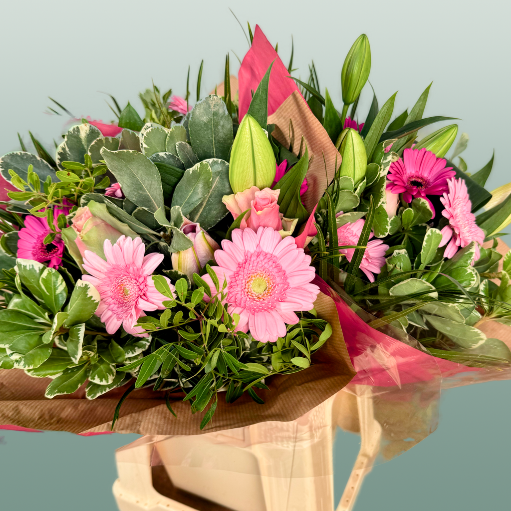 Bouquet Hand Tied Rose & Lily