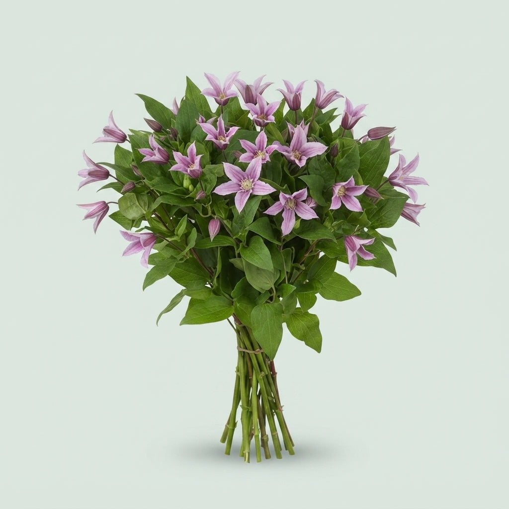 Blue Clematis ‘Star River’ Cut Flowers – 60cm Stems