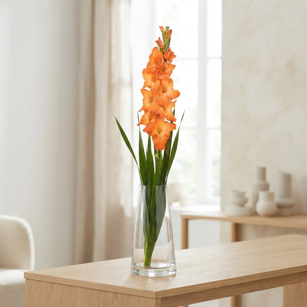 Orange Gladioli ‘Prince of Orange’ – 110cm Cut Stems