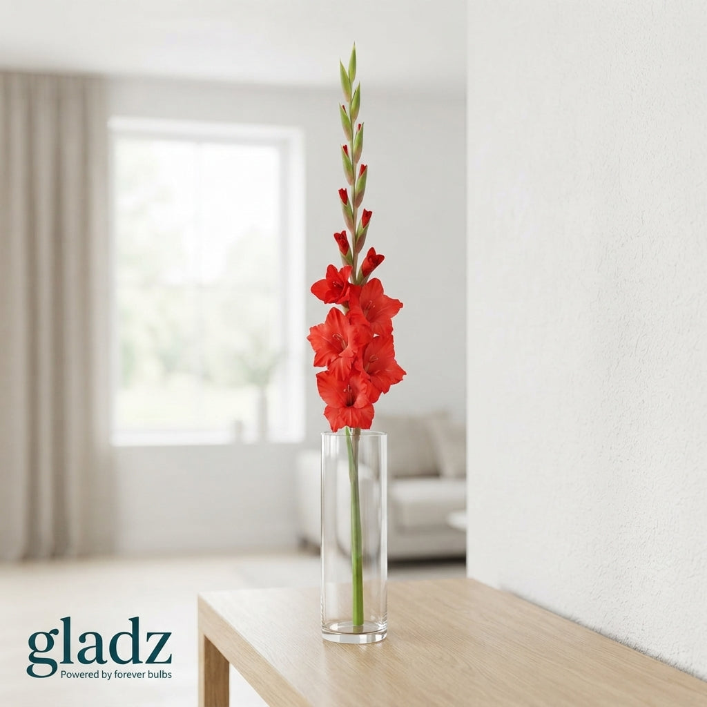 Red Gladioli ‘Red Balance’ – 10 Stems