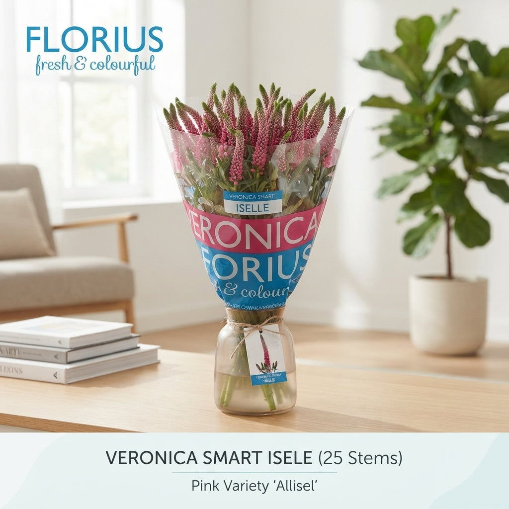 Pink Veronica ‘Allisel’ – 60cm Stems