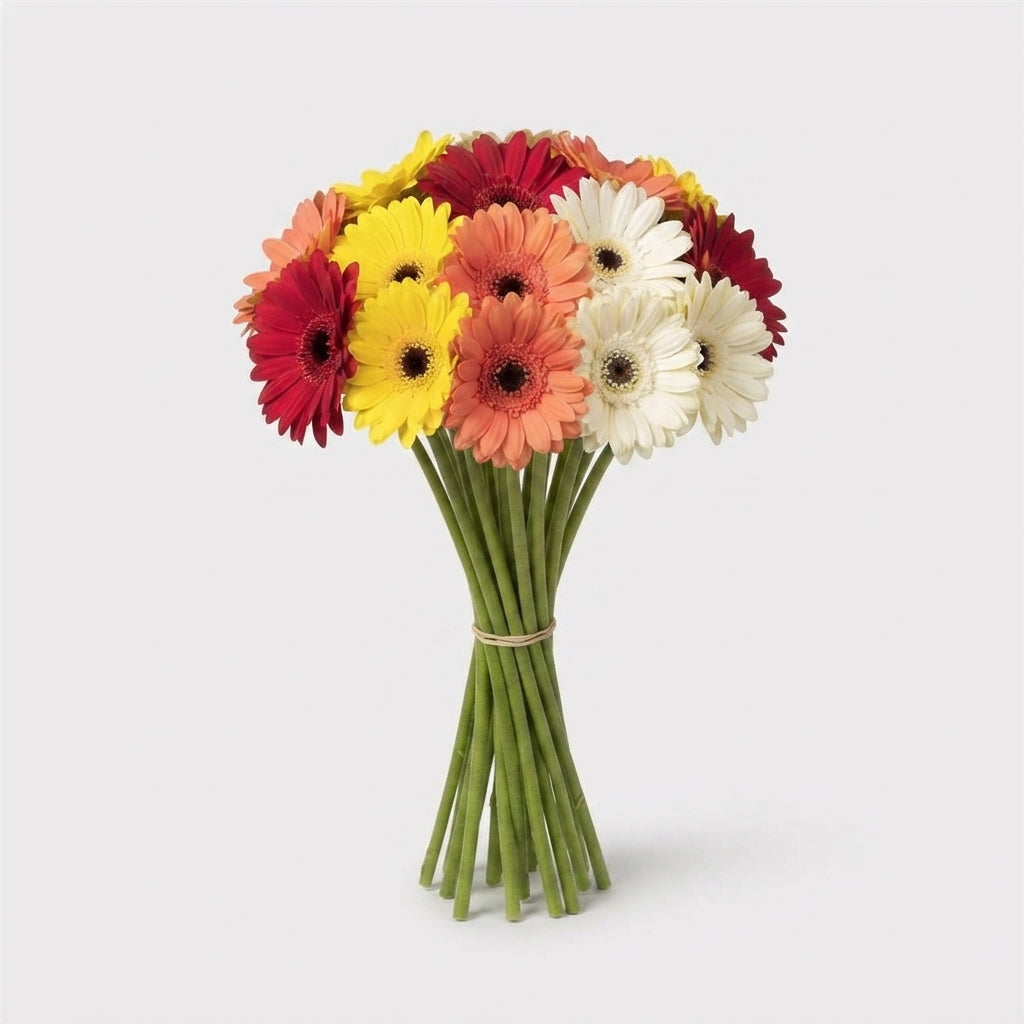 Gerbera - Gerbera - Gemengd op rij